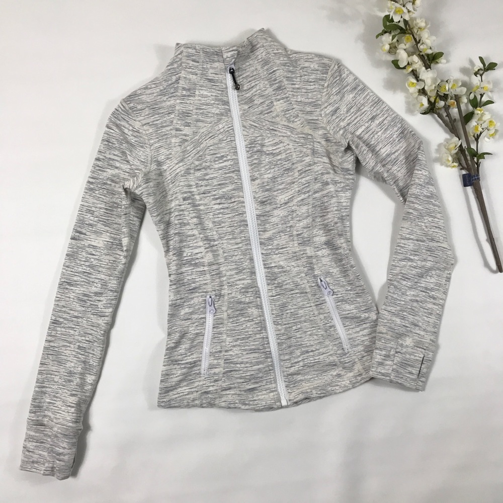 Lululemon gym workout full zip jacket sz 8